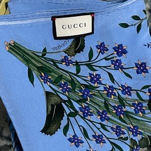 Silk Floral Gucci Scarf